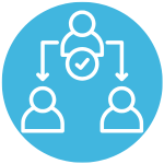 Ícone de fundo azul. Representa as custas da Arbtrato para mediação online.